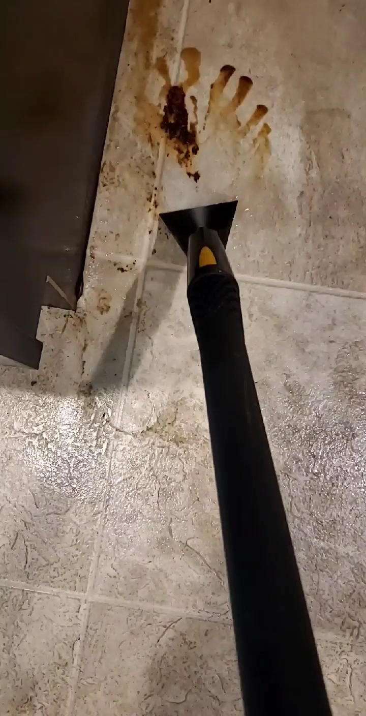 Tile and grout extraction cleaning by Sophisticated Cleaners in Idaho